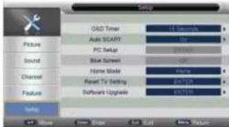MAJESTIC LED222GS - Setup Menu - 1