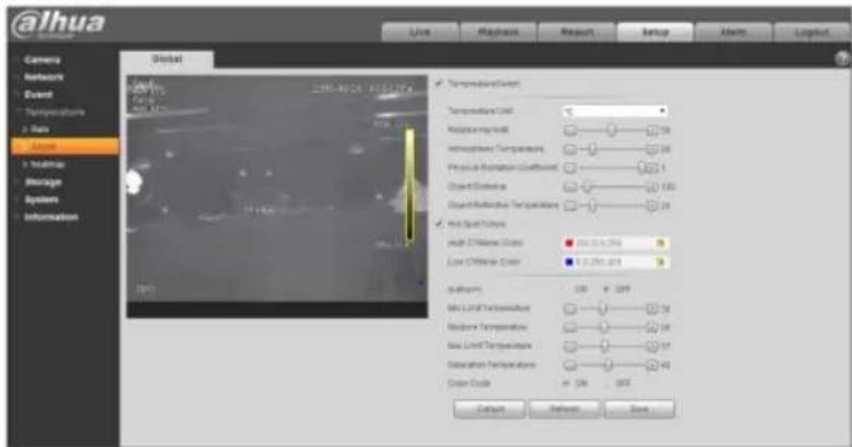 @ihua Global Camera Network Event Temperature 3 Rate Access 3 technical Storage System Information Live Playbox Request Setup Actions Layout Temperature/Window Temperature Color: Hedging Impulse: 100 Hemoglobin Temperature: 200 Physical Resistance Coefficient: 1.1 Object Difference: 100 Compound Hydrocarbon Temperature: 20 Post-Spot Data Cold 27 Microwave Color: 200,516,294 Low 0.011,018 Subarray: 200 × 200 Min. Unit Temperature: 200 Medium Temperature: 200 Max. Unit Temperature: 200 Acceleration Temperature: 200 Color Code: 200 OK Cancel Save