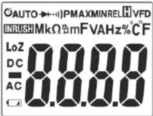 AUTO→+·)PMAXMINRELH VFD INRUSH MkΩ mF VAHz%°C°F LoZ 0.0.0.0 DC = 0.0.0.0 AC = 0.0.0.0
