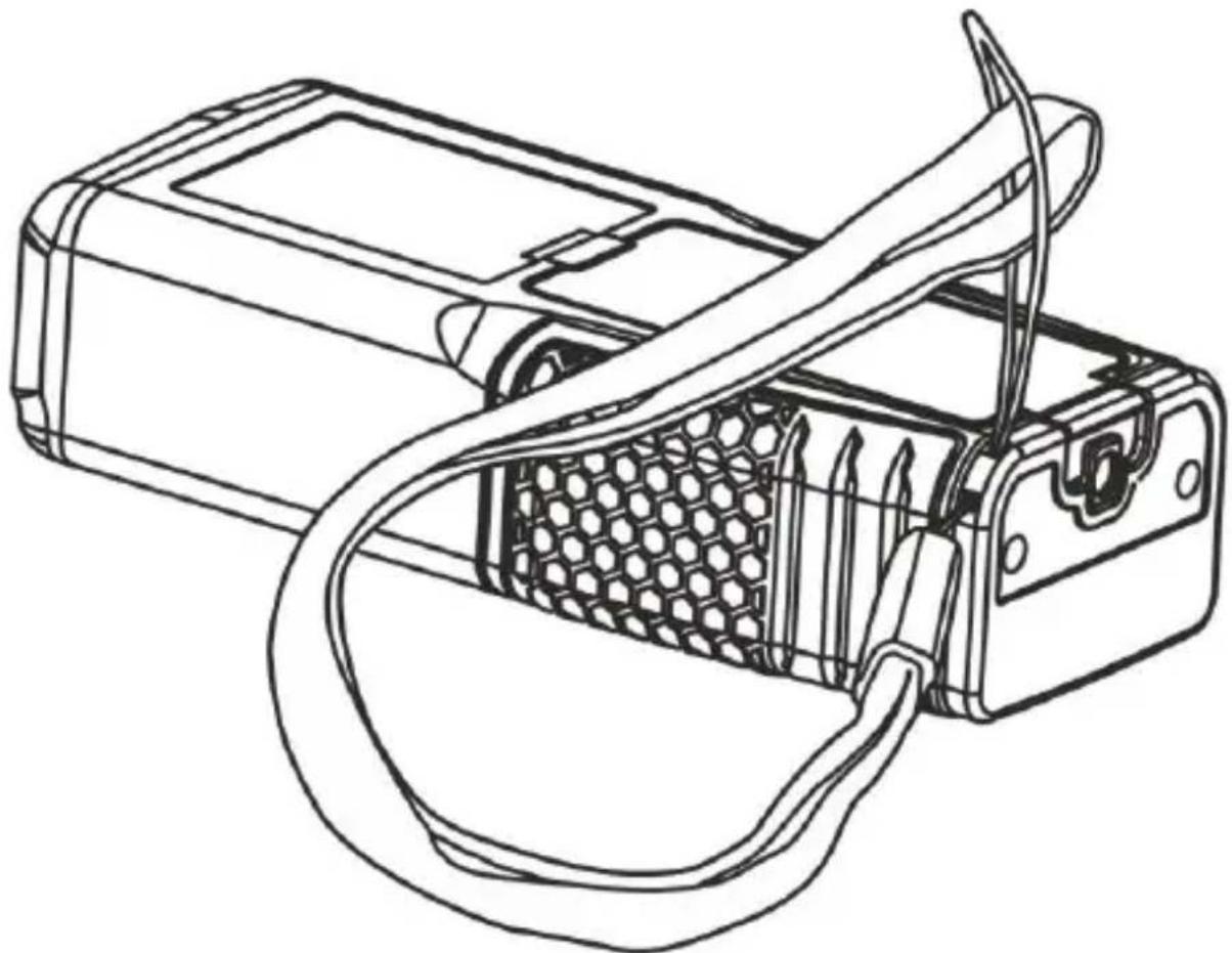 Sonel LMW-100 - Anbringen eines Tragriemens - 1