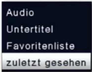 Audio Untertitel Favoritenliste zuletzt gesehen