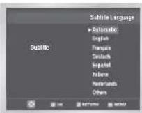 SAMSUNG DVD-V530 - Setting Up the Language Features - 6