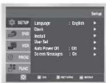 SAMSUNG DVD-V530 - Selecting the Colour Mode - 4