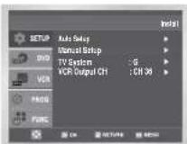 SAMSUNG DVD-V530 - Changing the Preset Station Table - 3