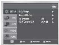 SAMSUNG DVD-V530 - Presetting the Stations Manually - 3