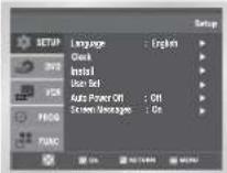 SAMSUNG DVD-V530 - Setting the Date and Time - 2