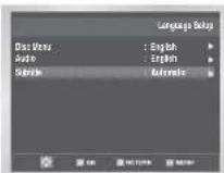 SAMSUNG DVD-V530 - Setting Up the Language Features - 5
