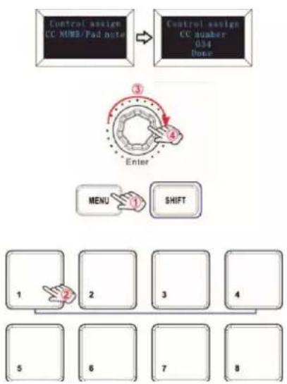 Omnitronic KEY-288+ - Pad Note setting - 1