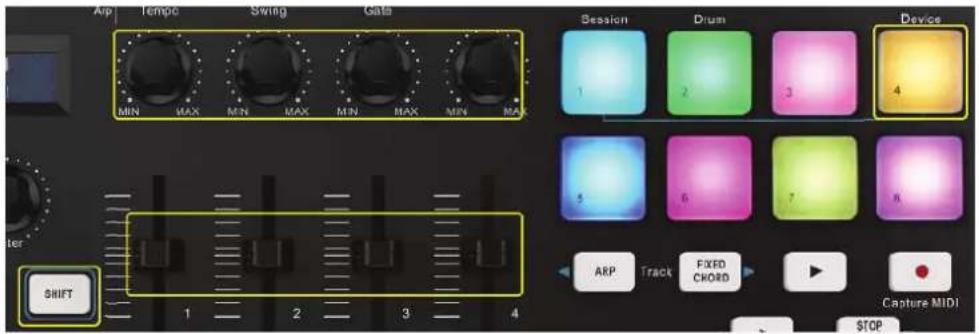 Omnitronic KEY-288+ - Ableton-Live-Geräte verwenden - 1