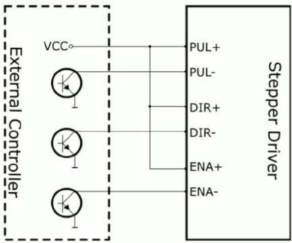 Joy-It NEMA23-04CL - Beispiel für Steuersignalverdrahtung - 1