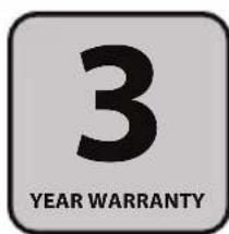 3 YEAR WARRANTY