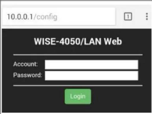Advantech WISE-4050-AE - Using a Browser to Configure the Module - 1