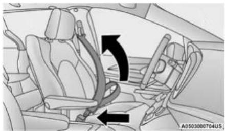 Chrysler Pacifica Hybrid (2023) - Lap/Shoulder Belt Operating Instructions - 3
