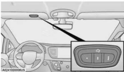 Chrysler Pacifica Hybrid (2023) - UNIVERSAL GARAGE DOOR OPENER (HOMELINK®) — IF EQUIPPED - 1