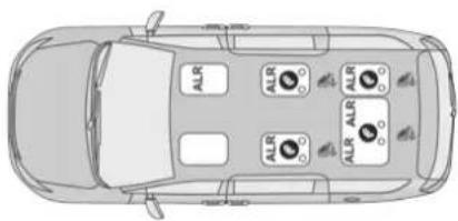 Chrysler Pacifica Hybrid (2023) - Seven Passenger Bench Seat LATCH Positions - 1