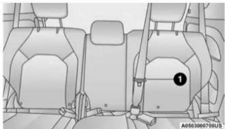 Chrysler Pacifica Hybrid (2023) - Second Row Center (If Equipped) And Third Row Center Seat Belt Operating Instructions - 3