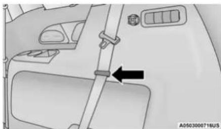 Chrysler Pacifica Hybrid (2023) - Third Row Stow Clip — If Equipped - 1