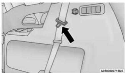 Chrysler Pacifica Hybrid (2023) - Seat Belt Park Stitch — If Equipped - 1