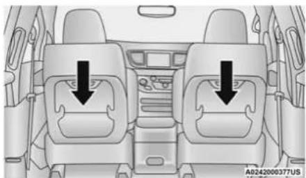 Chrysler Pacifica Hybrid (2023) - Front Seatback Storage — If Equipped - 1