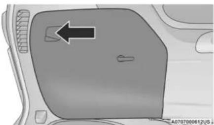 Chrysler Pacifica Hybrid (2023) - JACK AND SPARE TIRE LOCATION - 1