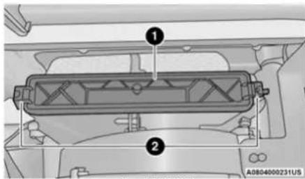 Technical diagram of a vehicle engine compartment with numbered components and model identifier A0804000231U5