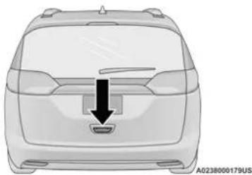 Chrysler Pacifica Hybrid (2023) - To Unlock/Enter The Liftgate - 1