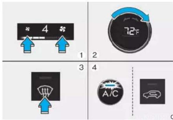 Genesis GV70 (2023) - To Defrost Outside Windshield - 1