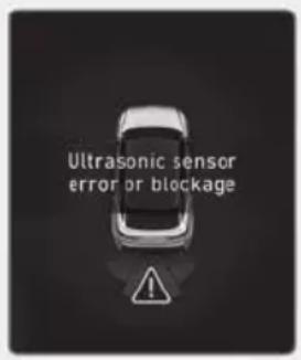 Ultrasonic sensor error or blockage