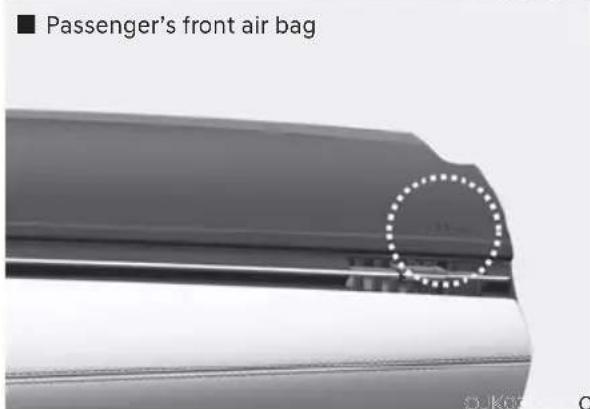 ■ Passenger's front air bag