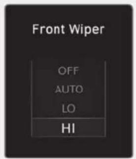 Front Wiper OFF AUTO LO HI