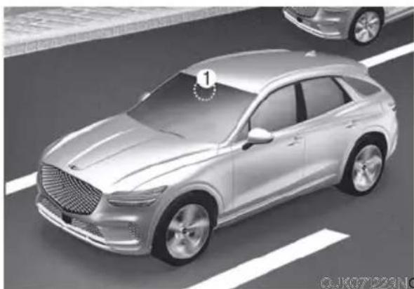 Genesis GV70 (2023) - Leading vehicle departure alert function - 1