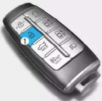 Genesis GV70 (2023) - Remote window opening function (if equipped) - 2