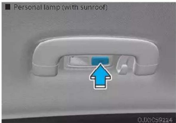 ■ Personal lamp (with sunroof) OJX1059224
