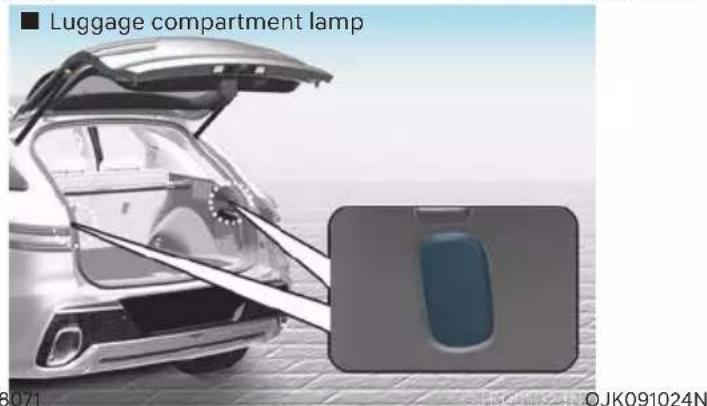 Luggage compartment lamp 3071 CJK091024N