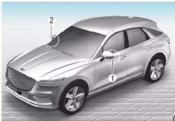 Genesis GV70 (2023) - BLIND-SPOT VIEW MONITOR (BVM) (IF EQUIPPED) - 3
