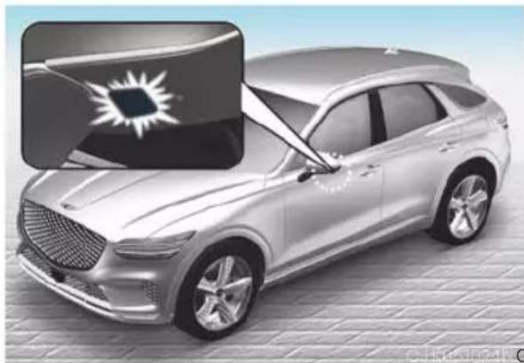 Genesis GV70 (2023) - Puddle lamp - 1