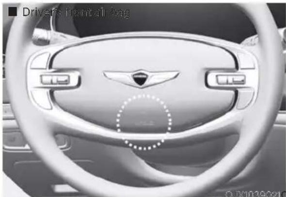 Genesis GV70 (2023) - Driver's and passenger's front air bags - 1