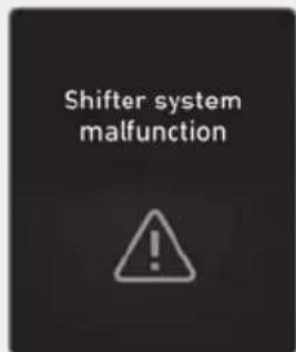 Shifter system malfunction