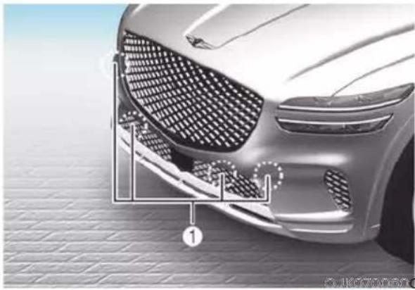 Genesis GV70 (2023) - FORWARD/REVERSE PARKING DISTANCE WARNING (PDW) (IF EQUIPPED) - 1