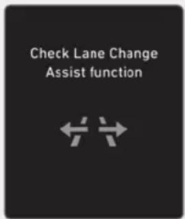 Check Lane Change Assist function