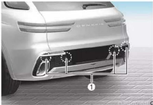 Genesis GV70 (2023) - REVERSE PARKING DISTANCE WARNING (PDW) - 1