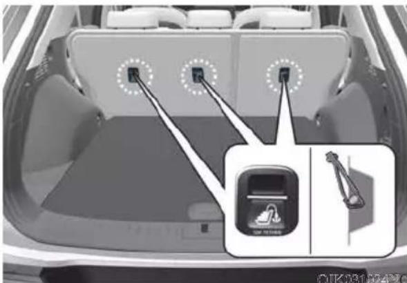 Diagram showing car rearview-mounted sensors and a close-up of a fuel pump device with Chinese label 'SAP 10000'