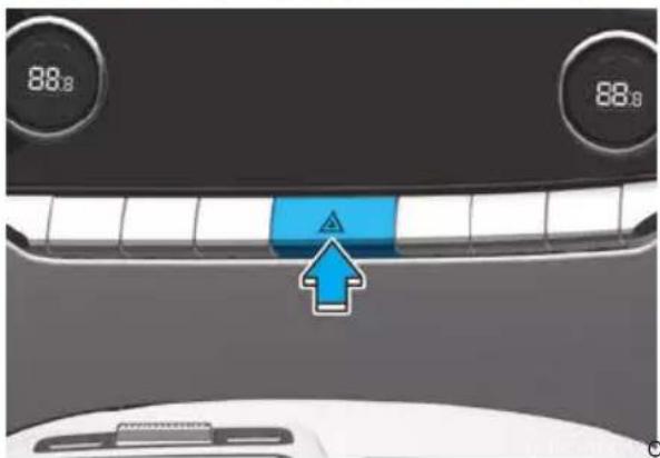 Genesis GV70 (2023) - HAZARD WARNING FLASHER IN CASE OF AN EMERGENCY - 1