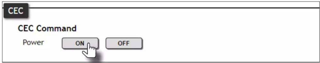 CEC CEC Command Power ON OFF