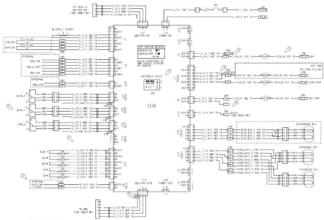 TO 3108-JA LEN/485-IN (ICE (MOYA) K) 2 J2-3 RED 16 2 J2-3 VIO 16 2 J2-3 WNT 16 2 J2-3 GND C2 20 L12 LEN/485-IN J12 POWER IN 3 J15-1 RED 16 CB1 CB1,1 RED 16 47.8 5 J15-2 GNT 16 ECP ESTOP,3 STATUS CONF.FS L12 EVAF.FS OPTIONAL ICE,CON SWI,STOP REN,CON OPTIONAL SEM,LOCH ECON,P SV EVAF,P SV CONO,P SV EVAF,T LCW ECW ECN OPTIONAL AUTO,THW 7 J2-3 VIO 16 7 J2-3 VIO 16 7 J2-3 VIO 16 7 J2-3 VIO 16 7 J2-3 VIO 16 7 J2-3 VIO 16 7 J2-3 VIO 16 7 J2-3 VIO 16 7 J2-3 VIO 16 7 J2-3 VIO 16 EOP SWITCH LEO/NO Switch ON Switch OFF SN1 ADDRESS:0000 4321 TIRLE 5 J2-3 GNT 16 5 J2-3 BLU 16 5 J2-3 VIO 16 5 J2-3 VIO 16 5 J2-3 VIO 16 ICR,A1 VIO 16 ICR,A2 GNT 16 ACR,A1 VIO 16 ACR,A2 GNT 16 NOT USED EXP.COL.SYS.VLT ATR INT,RON,STAT ECONJER ECV ECON,EV,2 GNT 20 ECON,EV,3 HDT 20 ECON,EV,4 SEL 20 ECON,EV,4 RIN 20 CONDENSER ECV CONDENSER ECV TO MTI [SEE SHEET MTI] J1.5 LEN/485-OUT J2.4 POWER OUT J1.9 LEN/485-OUT J2.4 POWER OUT