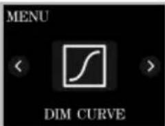 MENU DIM CURVE
