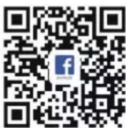 QR code with embedded Facebook logo and text 'www.fo'