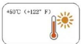 +50℃ (+122° F)