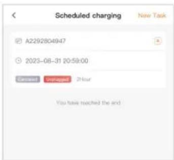 Scheduled charging A2292804947 2023-08-31 20:59:00 Current Managed 2 hour You have reached the end