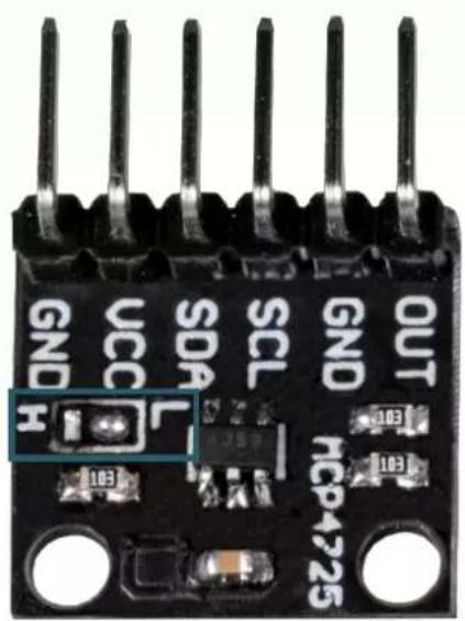 GND UCC SDA SCL GND OUT H 103 HCP4725